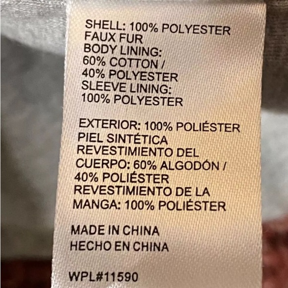 Weatherproof Vintage  Frosty Tipped Sherpa Pullover, Wine XL - Picture 9 of 10